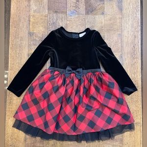 Cat & Jack holiday dress. Size 4T.